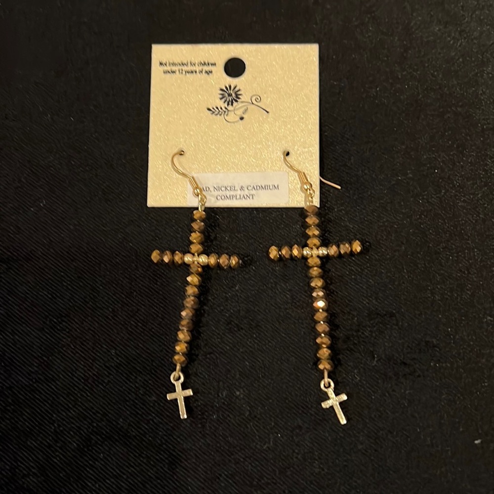 Cross earrings